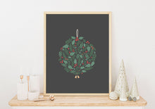 Last inn bildet i Galleri-visningsprogrammet, Julekule No.1 | Julepynt | Plakat | Poster | Jul | Juledekorasjon
