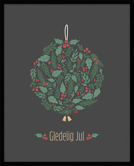 Julekule No.2 | Julepynt | Plakat | Poster | Jul | Juledekorasjon