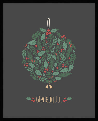 Julekule No.2 | Julepynt | Plakat | Poster | Jul | Juledekorasjon