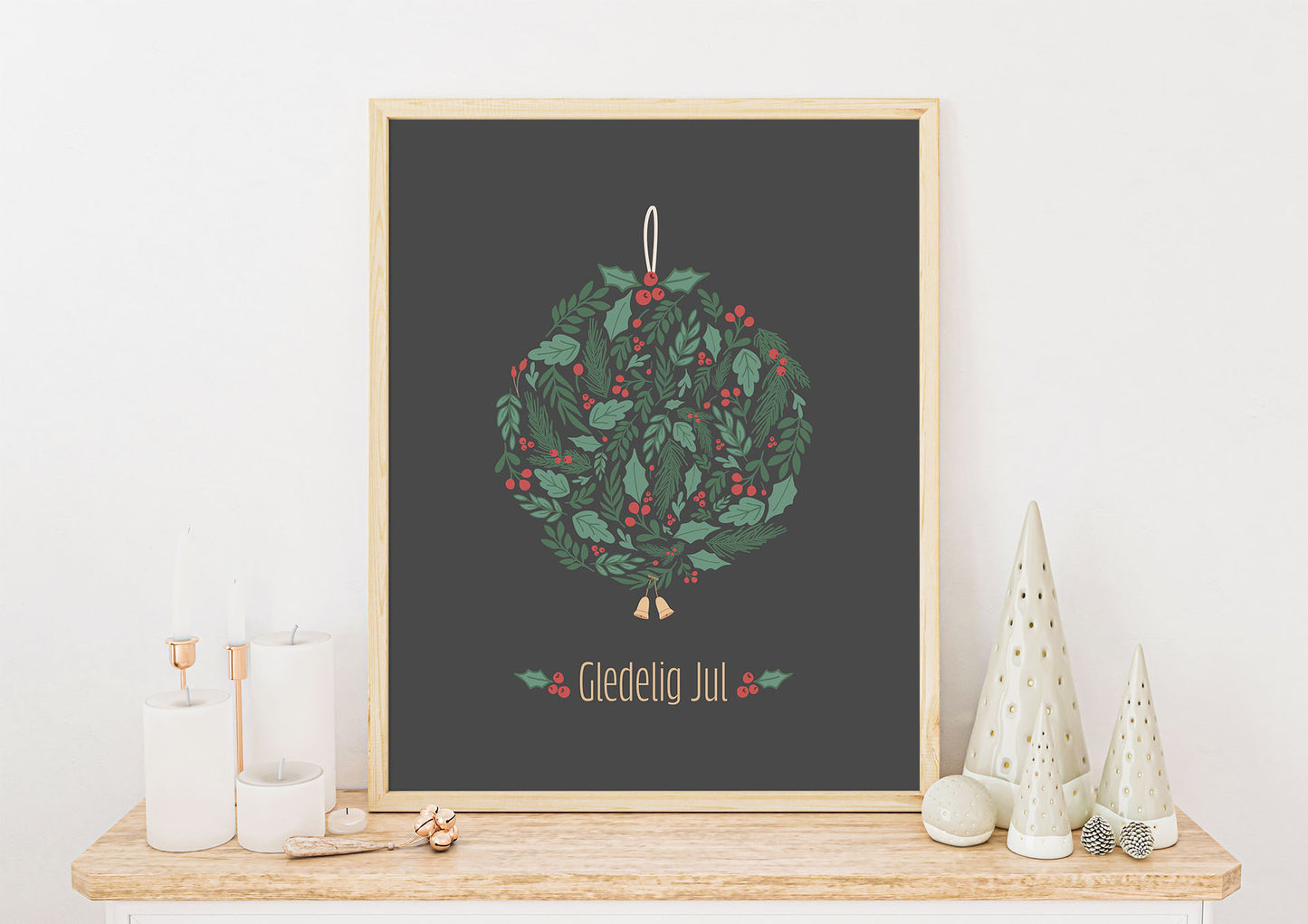 Julekule No.2 | Julepynt | Plakat | Poster | Jul | Juledekorasjon