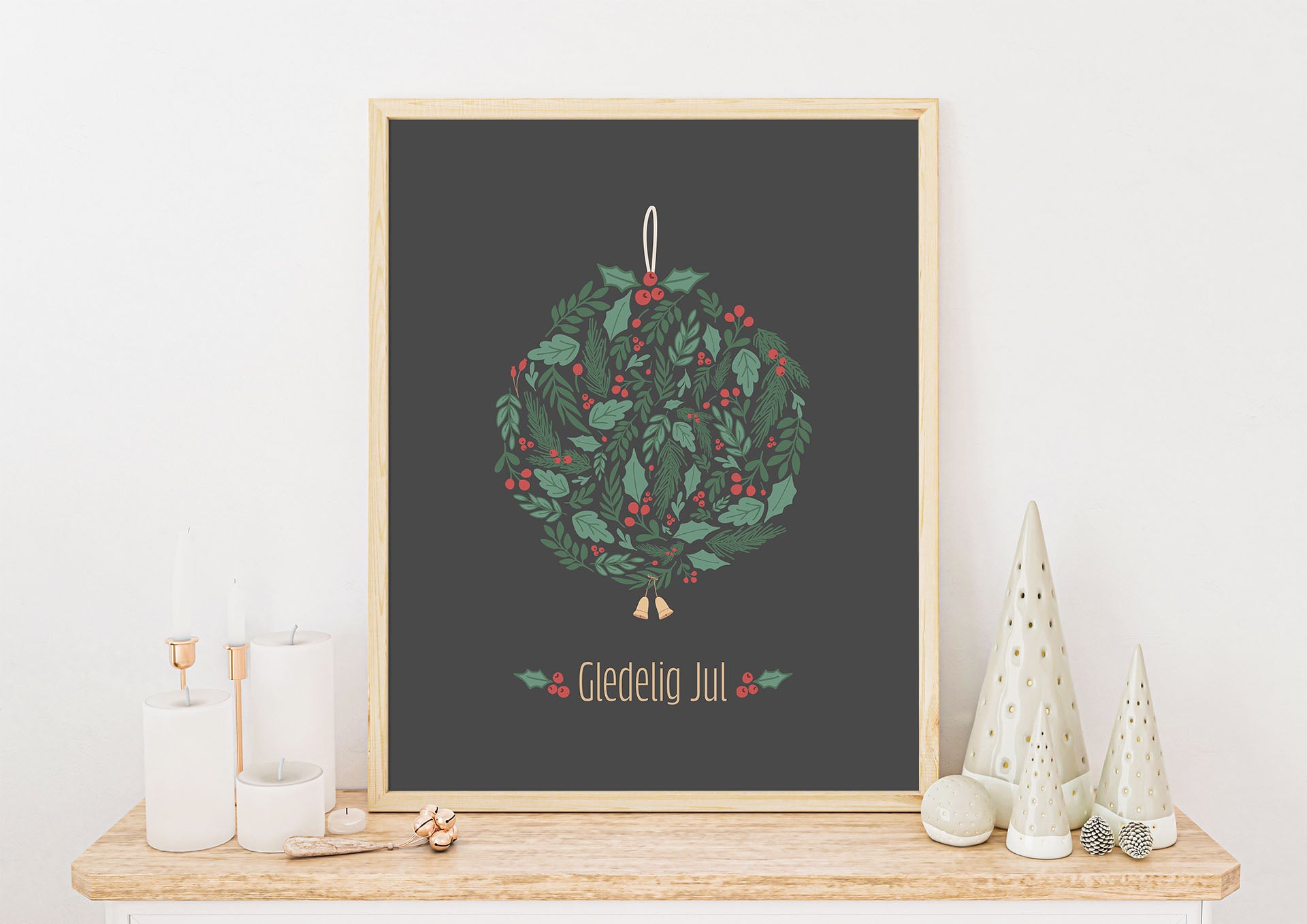 Julekule No.2 | Julepynt | Plakat | Poster | Jul | Juledekorasjon