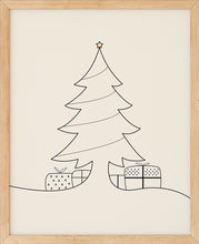 Last inn bildet i Galleri-visningsprogrammet, Juletre Line Art No.2 - Beige | Julepynt | Plakat | Poster | Jul | Juledekorasjon
