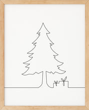 Last inn bildet i Galleri-visningsprogrammet, Juletre Line Art No.3 | Julepynt | Plakat | Poster | Jul | Juledekorasjon
