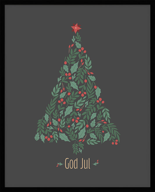 Juletre No.2 | Julepynt | Plakat | Poster | Jul | Juledekorasjon