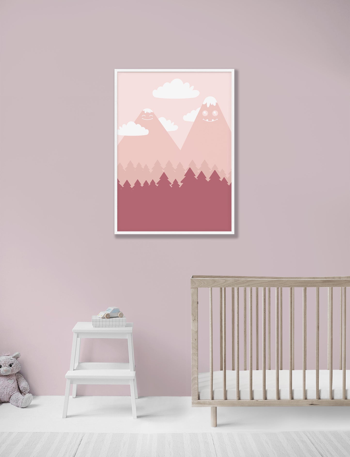 Landskap for barn nr.4 | Kunst til barn | Plakat | Poster | Digital Kunst 
