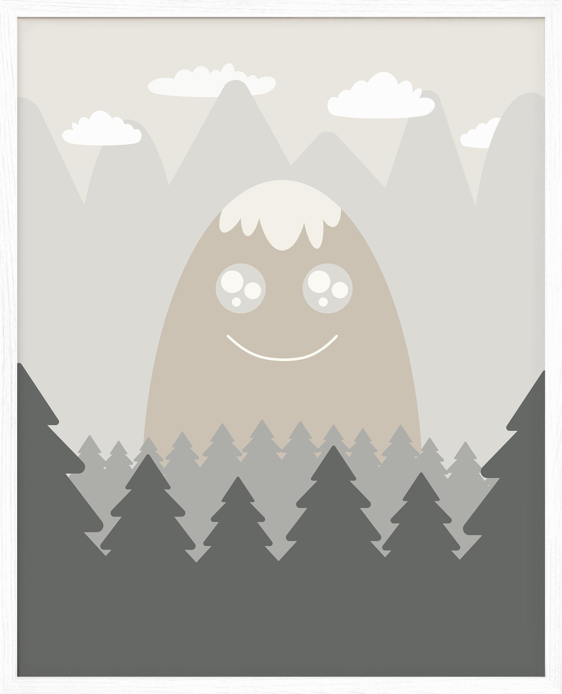 Landskap for barn nr.5 | Kunst til barn | Plakat | Poster | Digital Kunst | Veggkunst