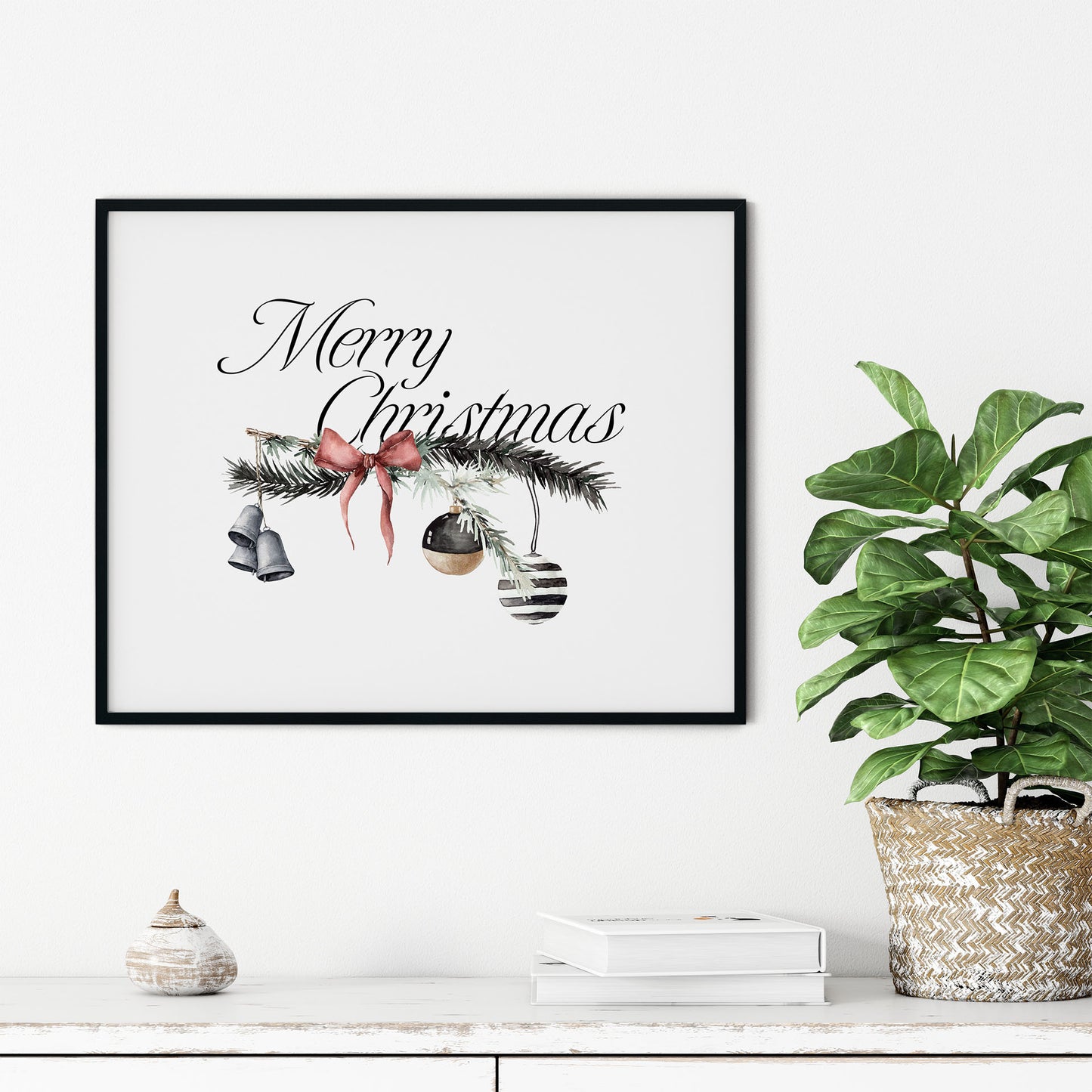 Merry Christmas No.2 | Julepynt | Plakat | Poster | Jul | Juledekorasjon