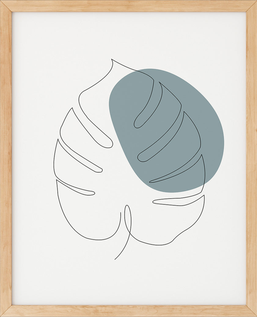 Monstera Nr.4 | Line Art | Poster | Plakat | Abstrakt | Kunst