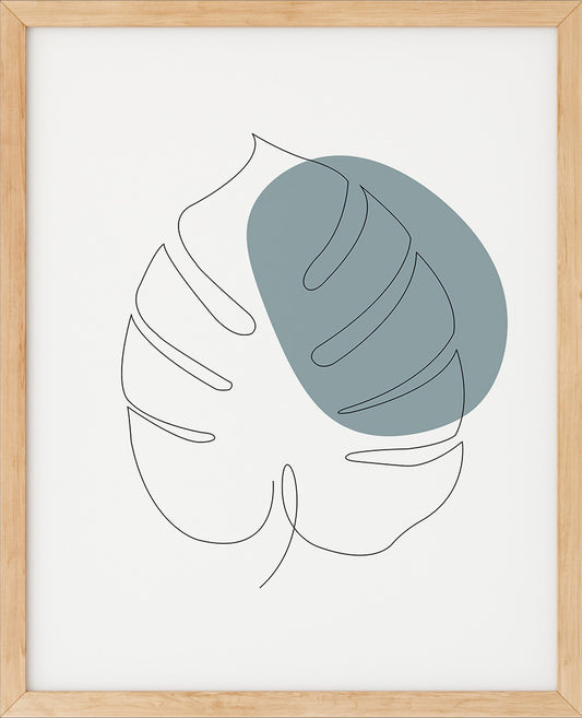 Monstera Nr.4 | Line Art | Poster | Plakat | Abstrakt | Kunst