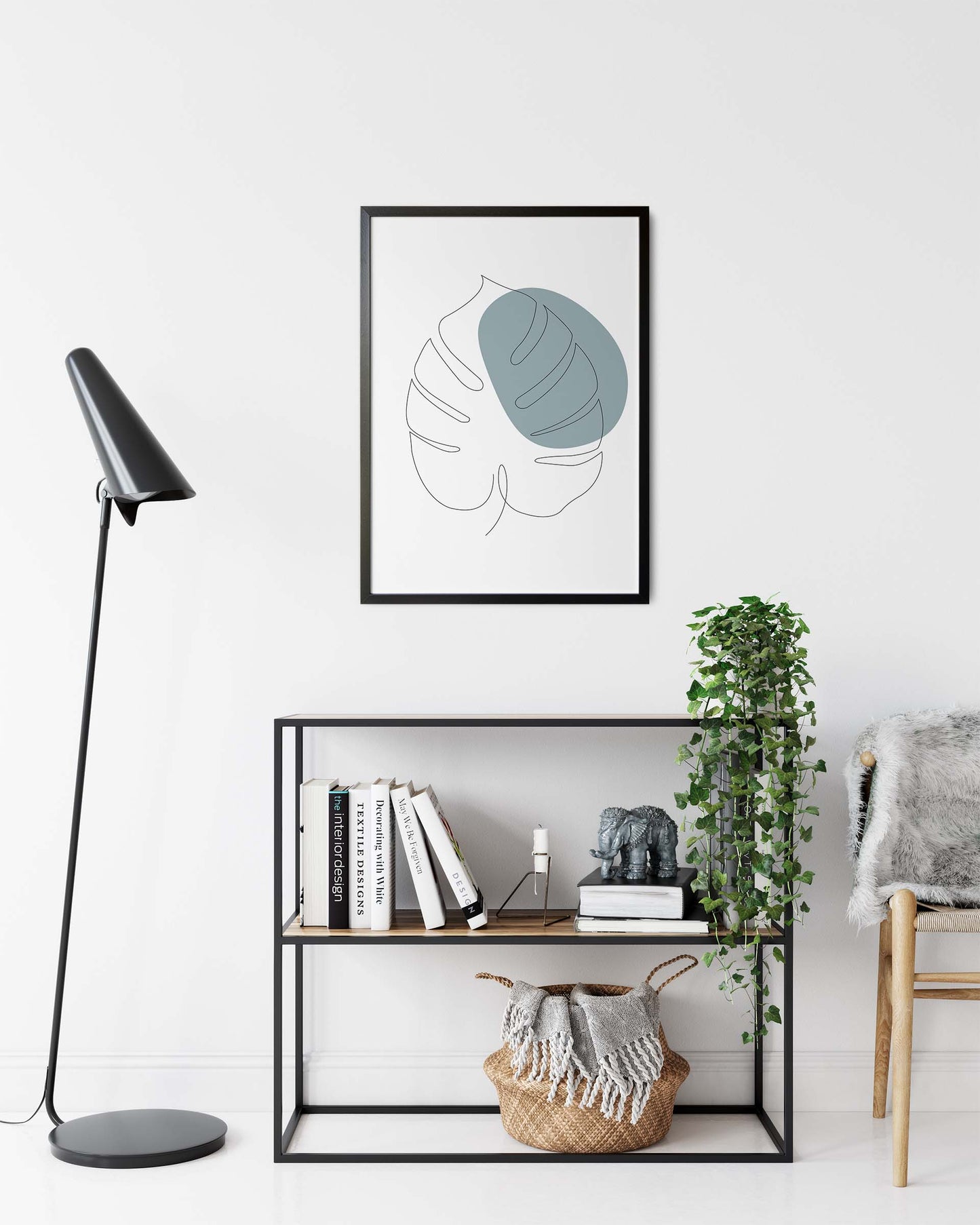 Monstera Nr.4 | Line Art | Poster | Plakat | Abstrakt | Kunst