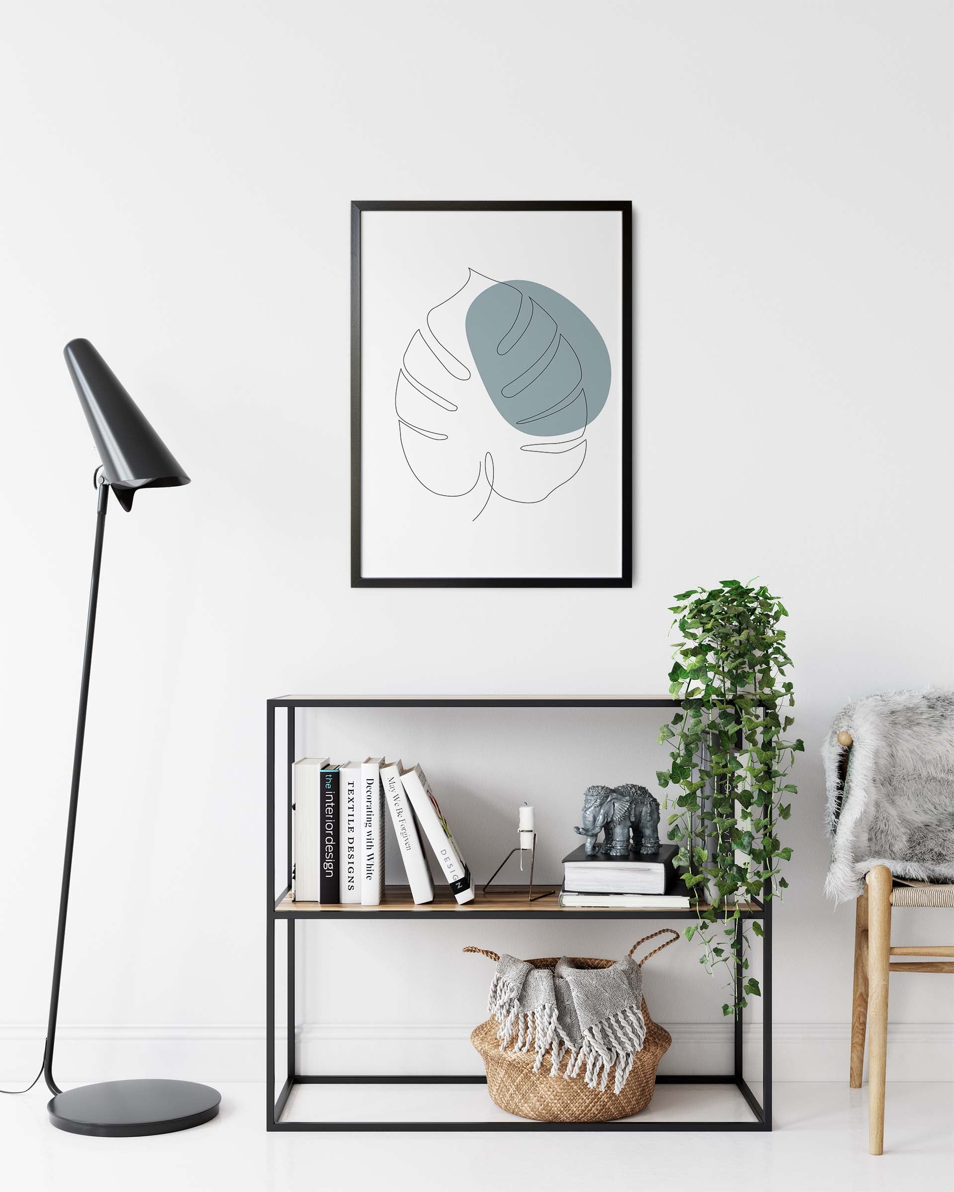 Monstera Nr.4 | Line Art | Poster | Plakat | Abstrakt | Kunst