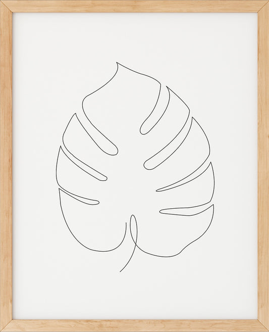 Monstera Nr.5 | Line Art | Poster | Plakat | Abstrakt | Kunst
