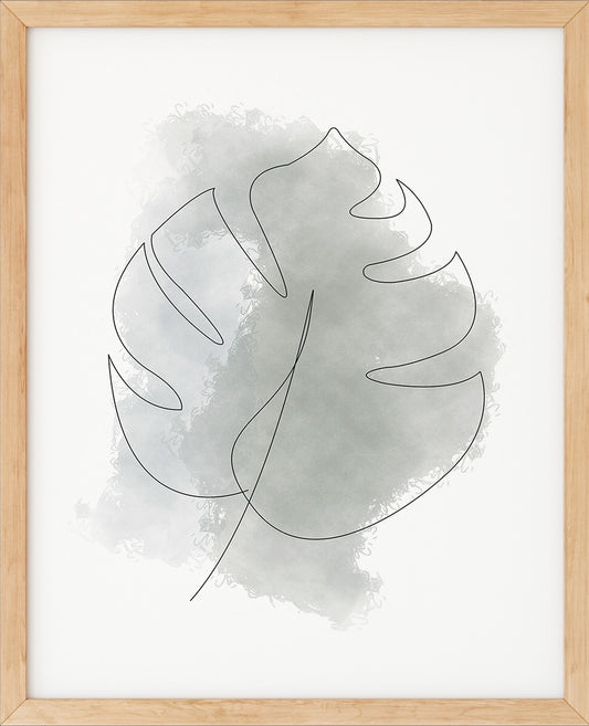 Monstera Nr.8 | Line Art | Poster | Plakat | Abstrakt | Kunst