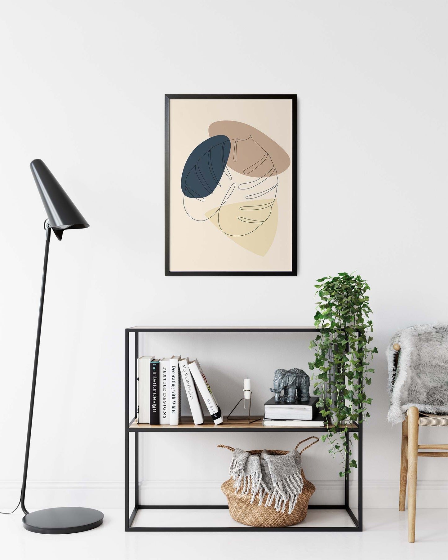 Monstera Nr.3 | Line Art | Poster | Plakat | Abstrakt | Kunst