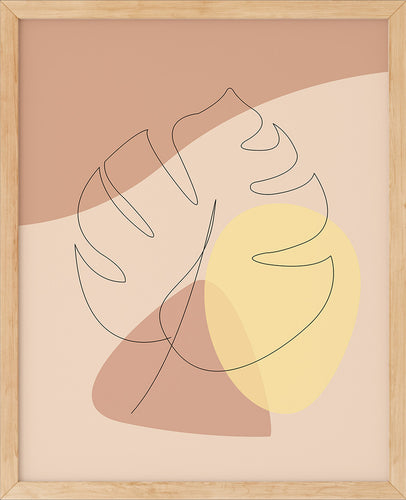 Monstera Nr.7 | Line Art | Poster | Plakat | Abstrakt | Kunst