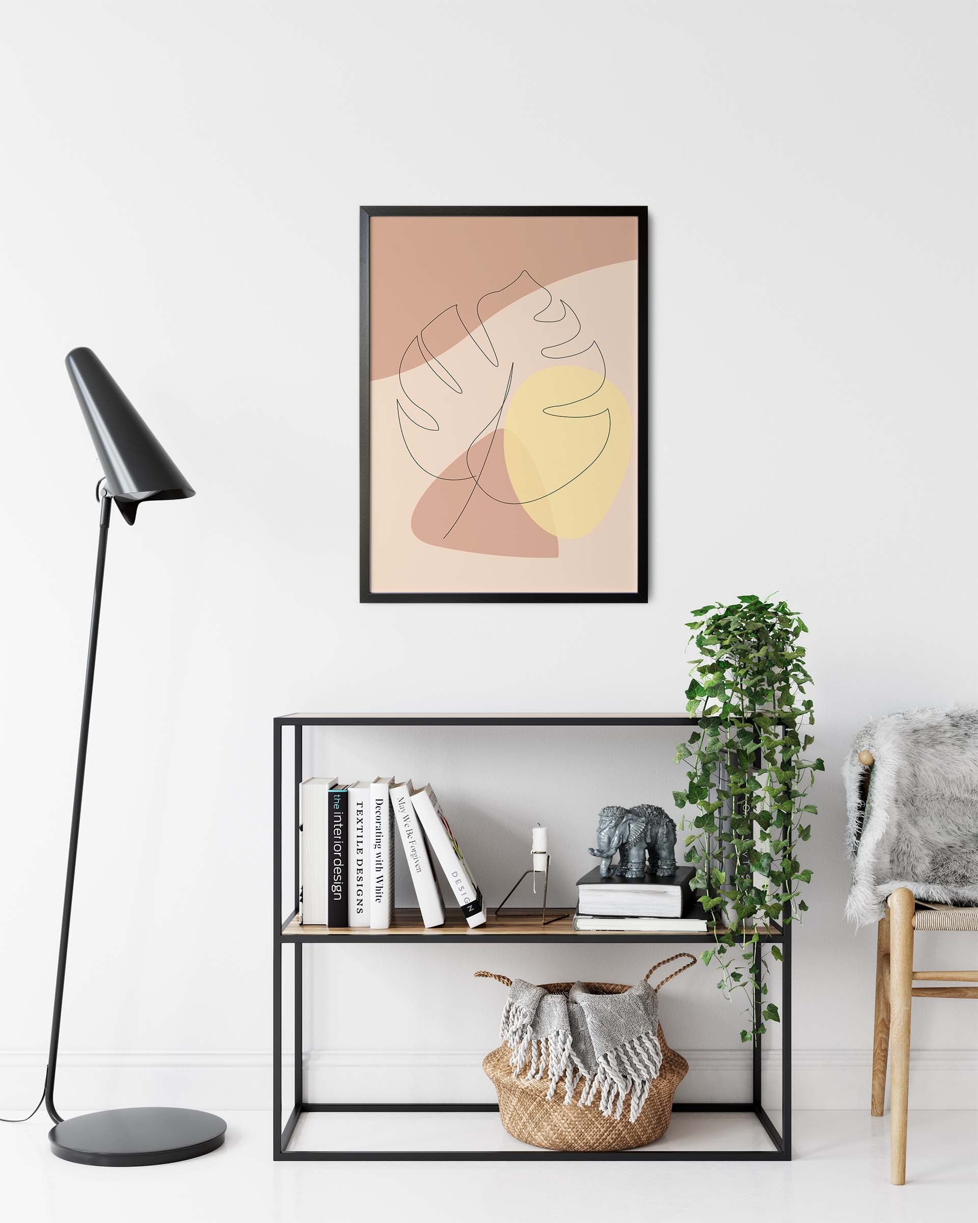 Monstera Nr.7 | Line Art | Poster | Plakat | Abstrakt | Kunst