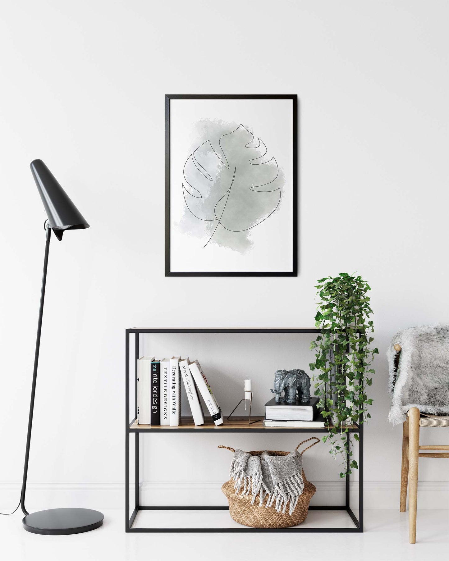 Monstera Nr.8 | Line Art | Poster | Plakat | Abstrakt | Kunst