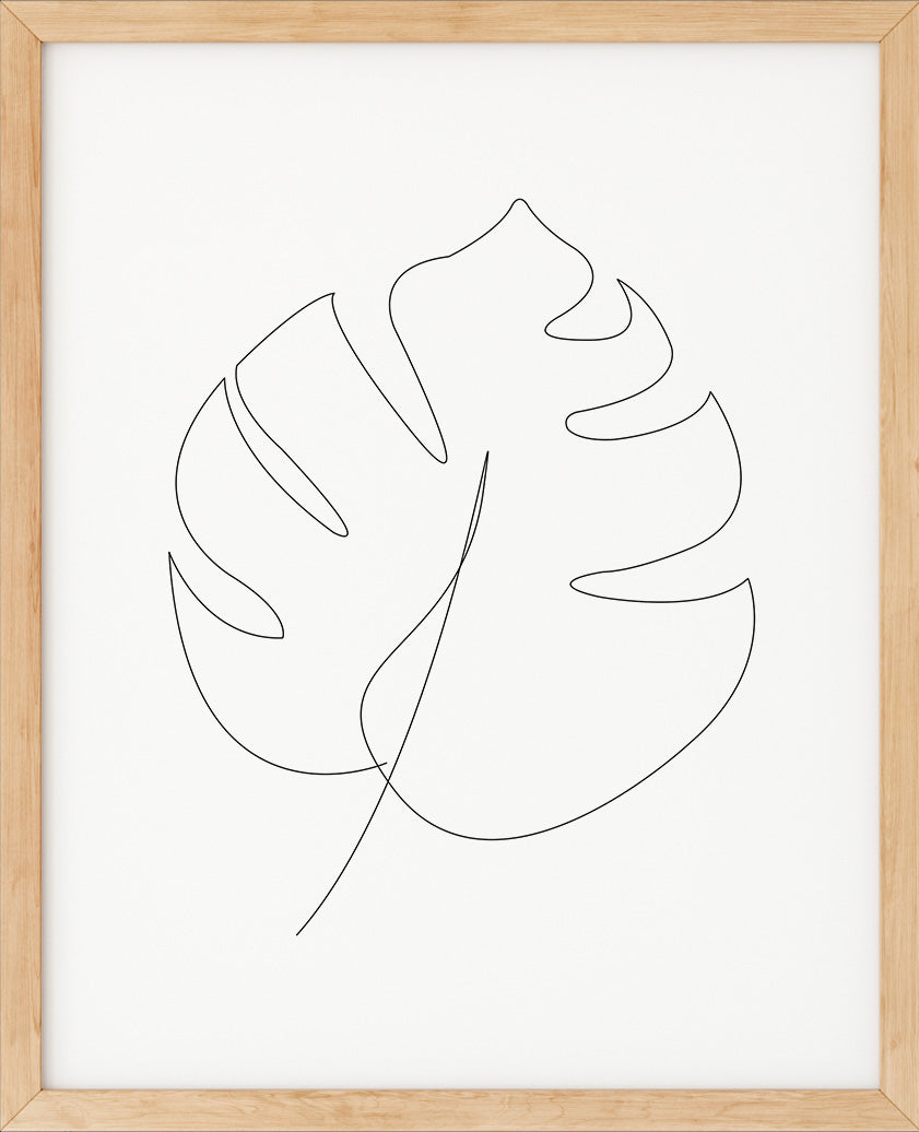 Monstera Nr.6 | Line Art | Poster | Plakat | Abstrakt | Kunst