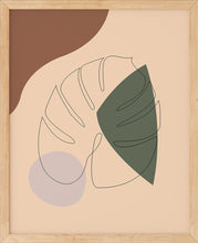 Last inn bildet i Galleri-visningsprogrammet, Monstera Nr.1 | Line Art | Poster | Plakat | Abstrakt | Kunst
