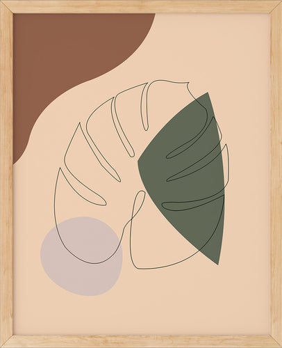 Monstera Nr.1 | Line Art | Poster | Plakat | Abstrakt | Kunst