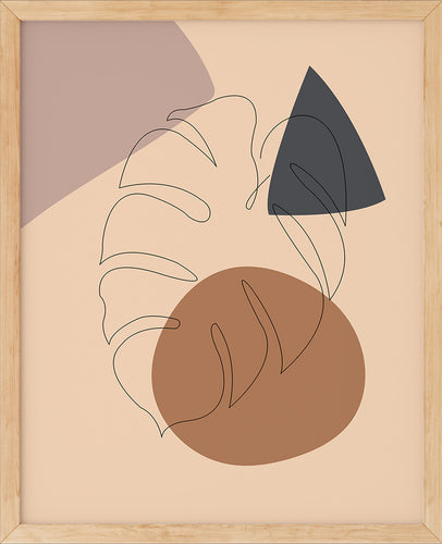 Monstera Nr.2 | Line Art | Poster | Plakat | Abstrakt | Kunst