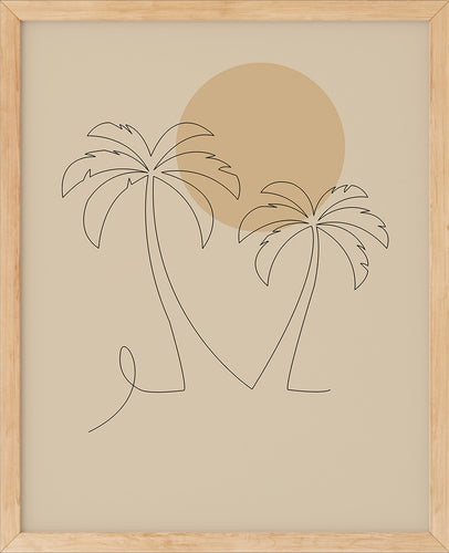 Palme Nr.2 | Line Art | Poster | Plakat | Kunst | Abstrakt