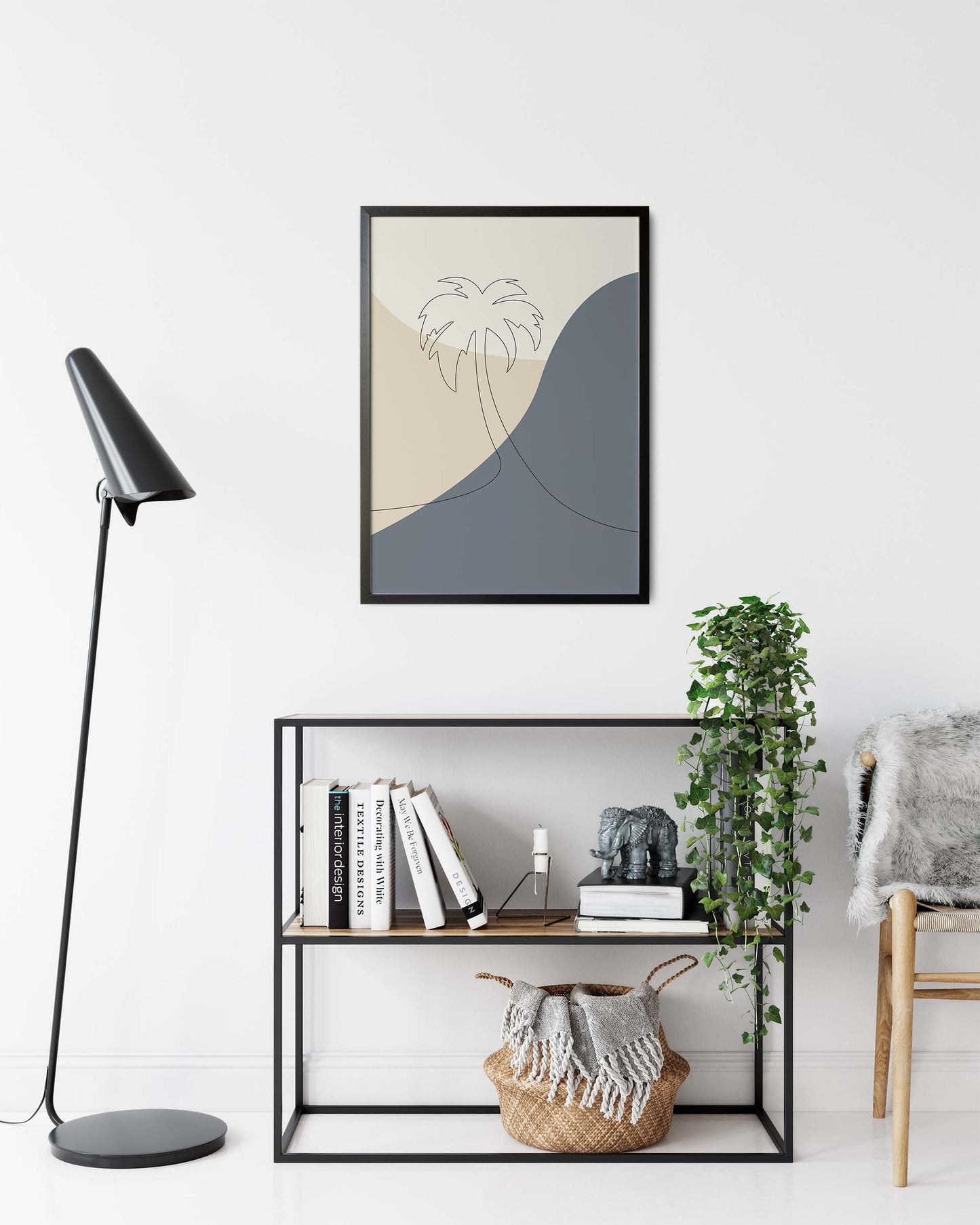 Palme Nr.4 | Line Art | Poster | Plakat | Kunst | Abstrakt