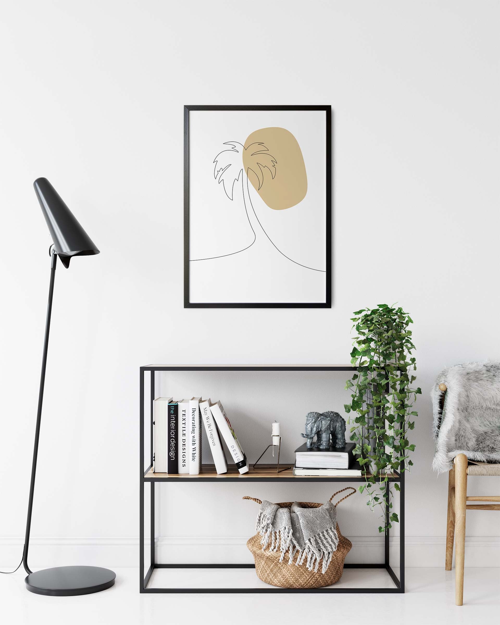 Palme Nr.5 | Line Art | Poster | Plakat | Kunst | Abstrakt