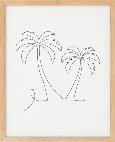 Palme Nr.1 | Line Art | Poster | Plakat | Abstrakt | Kunst