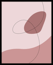 Last inn bildet i Galleri-visningsprogrammet, Pink Waves No.1 | Abstrakt | Line Art | Trendfarger | Kunst | Poster | Plakat
