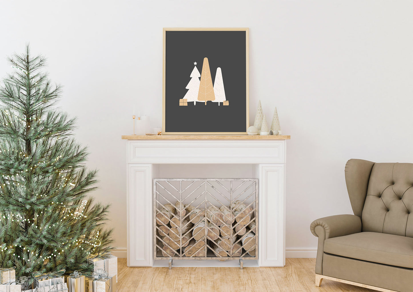 Skandinavisk Jul No.6 | Julepynt | Plakat | Juledekorasjon | Poster | Jul | Dekor