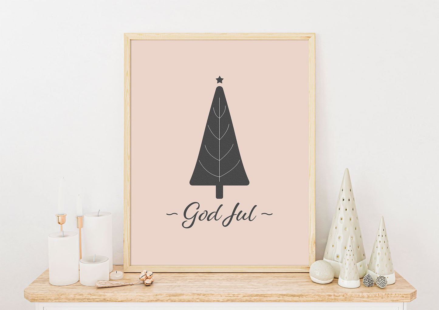 Skandinavisk Jul No.5 | Julepynt | Plakat | Poster | Juledekorasjon | Dekor | Jul