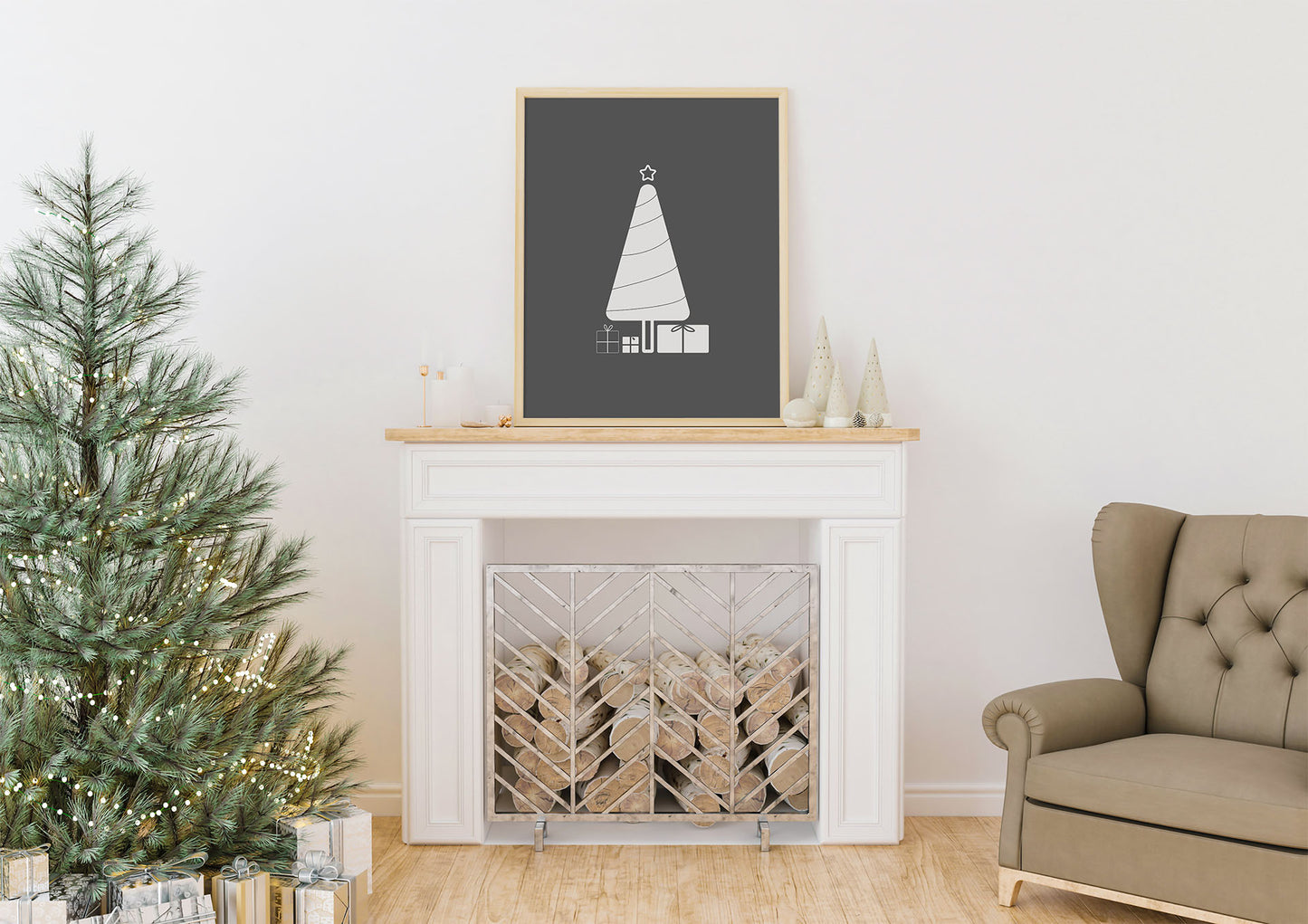 Skandinavisk Jul No.2 | Julepynt | Plakat | Poster | Jul | Juledekorasjon