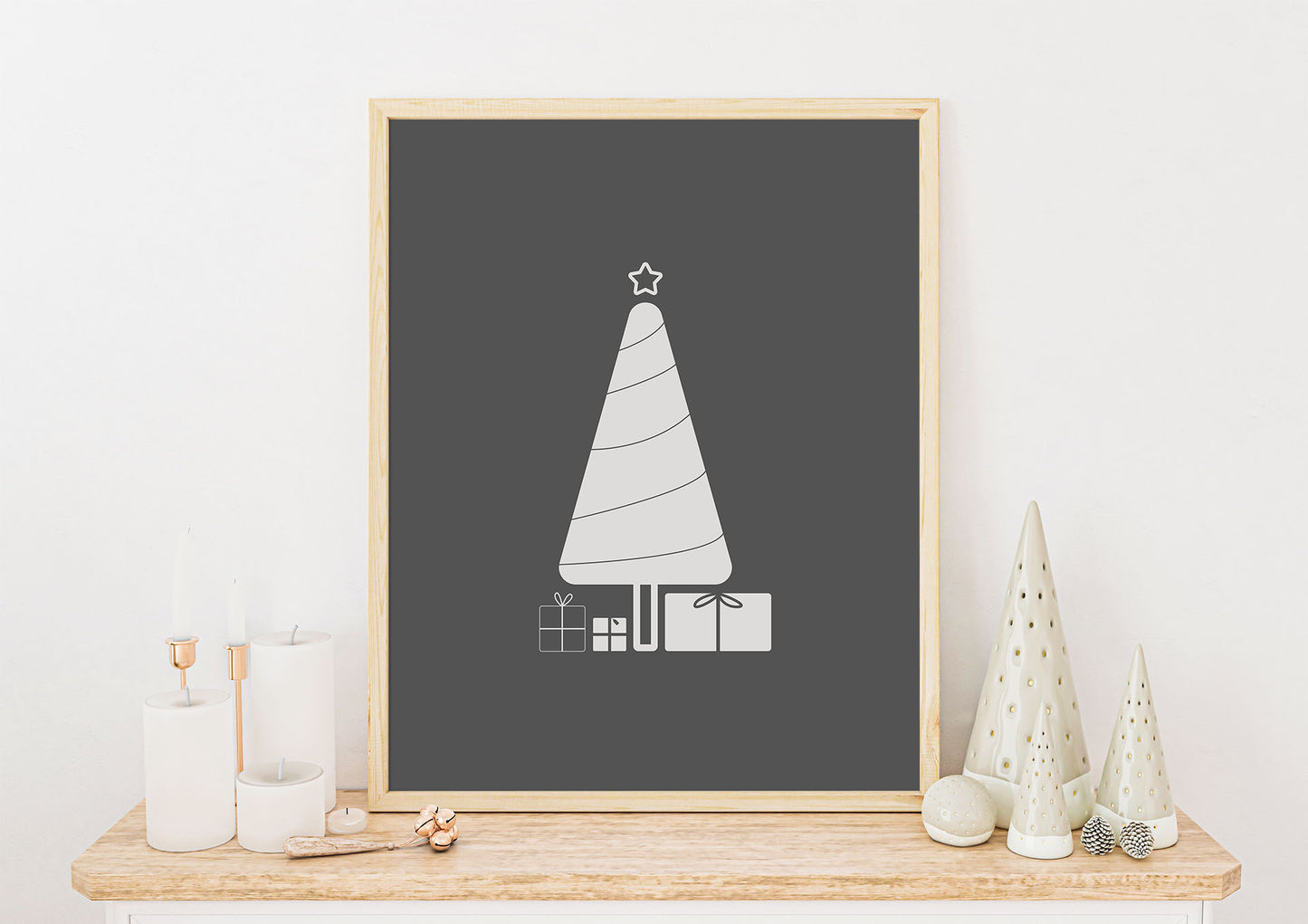 Skandinavisk Jul No.2 | Julepynt | Plakat | Poster | Jul | Juledekorasjon