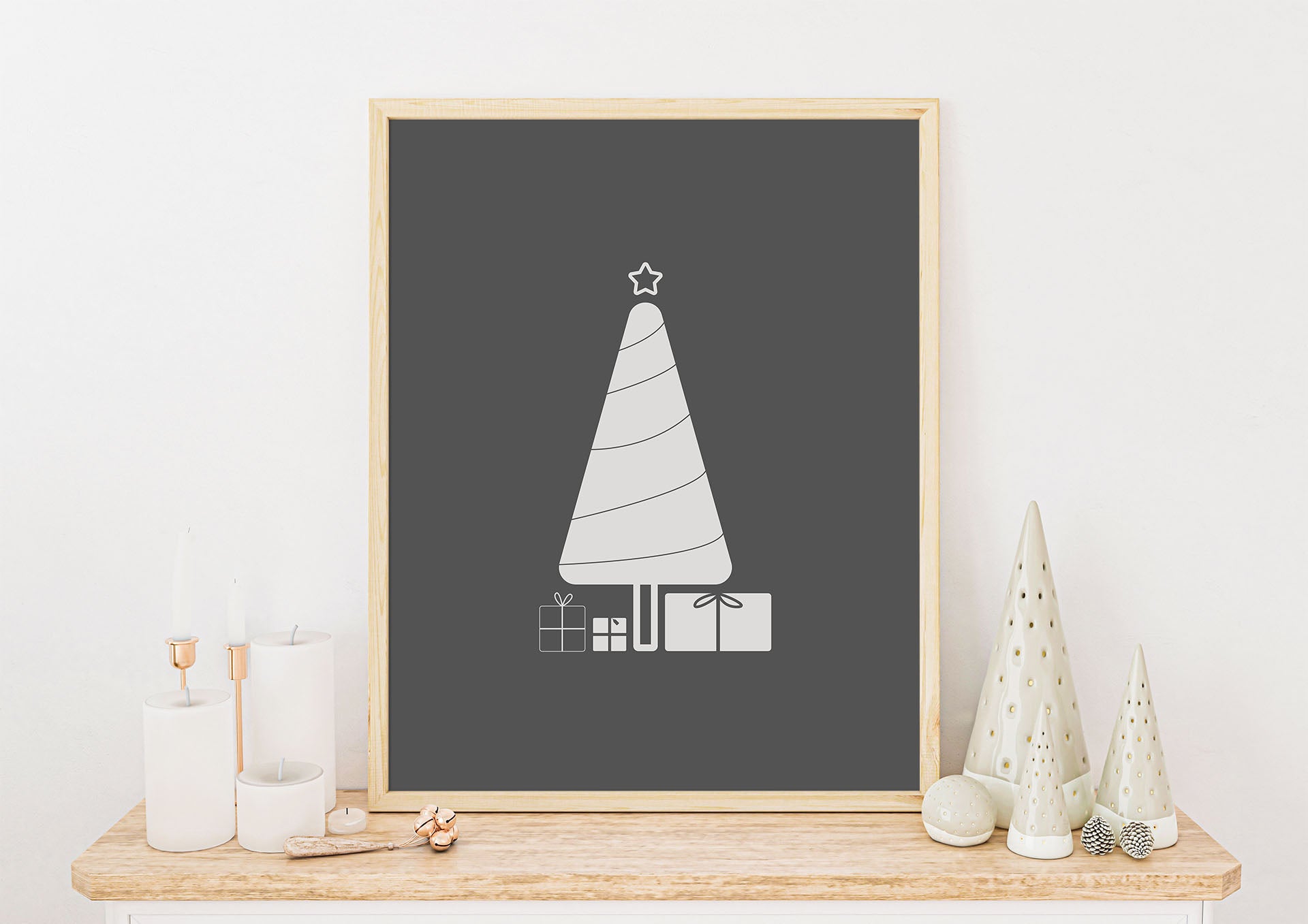 Skandinavisk Jul No.2 | Julepynt | Plakat | Poster | Jul | Juledekorasjon
