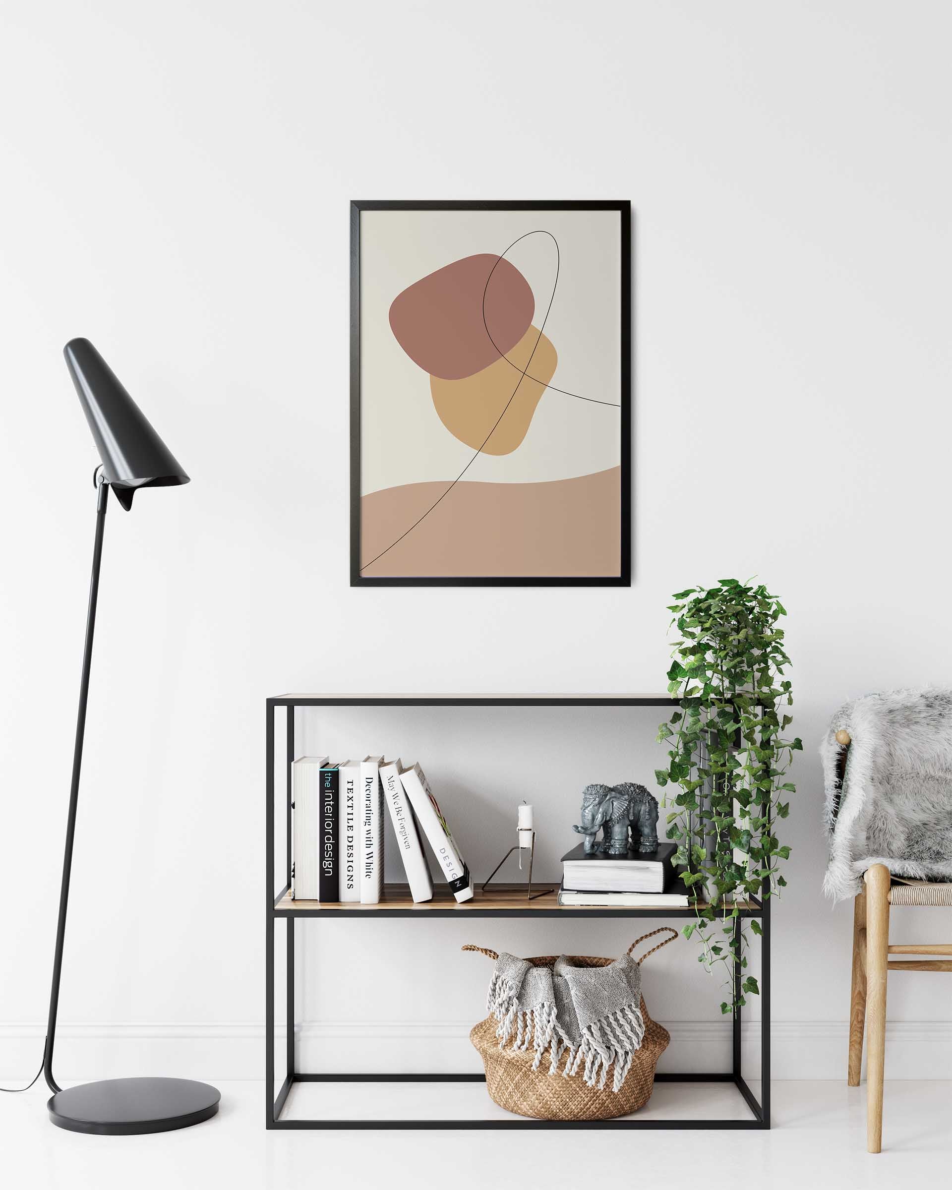 Trendy Lines No.1 | Abstrakt | Line Art | Trendfarger | Kunst | Poster | Plakat