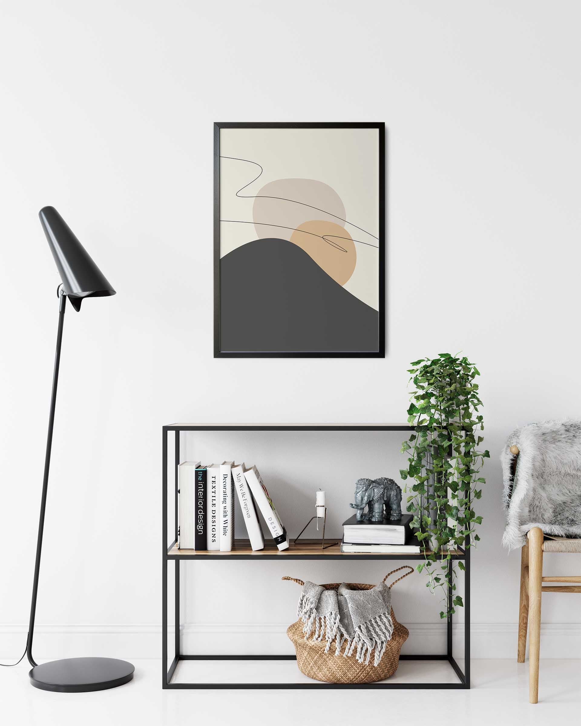 Trendy Lines No.2 | Abstrakt | Line Art | Trendfarger | Kunst | Poster | Plakat