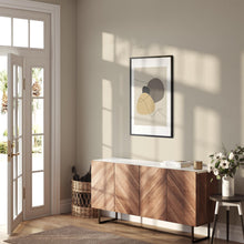 Last inn bildet i Galleri-visningsprogrammet, Trendy Lines No.7 | Line Art | Plakat | Poster | Jotun 12123 Contemporary White, 10246 Velvet, 12119 Vintage Brown,  9938 Dempet Sort

