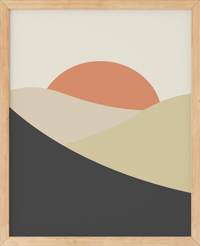 Trendy Hills | Plakat | Poster | Jotun 0486 Silke, 8087 Vårluft, 1276 Soft, 9938 Dempet Sort, 2489 Bella