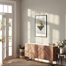 Last inn bildet i Galleri-visningsprogrammet, Trendy Shapes No.3 | Plakat | Poster | Jotun 0486 Silke, 10246 Velvet, 1520 Cheerful Peach, 9938 Dempet Sort, 11012 Ructic Brown.  
