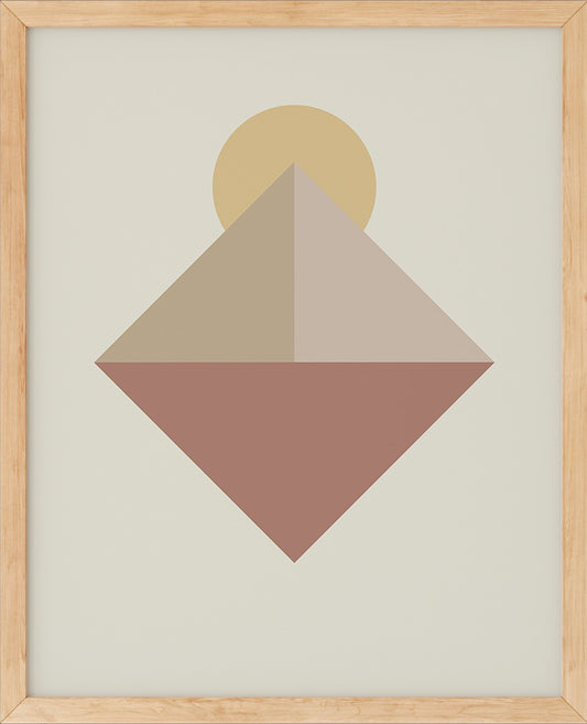 Trendy Shapes No.5 | Plakat | Poster | Jotun 0486 Silke, 2856 Warm Blush, 10430 Dempet Savanne, 10580 Soft Skin