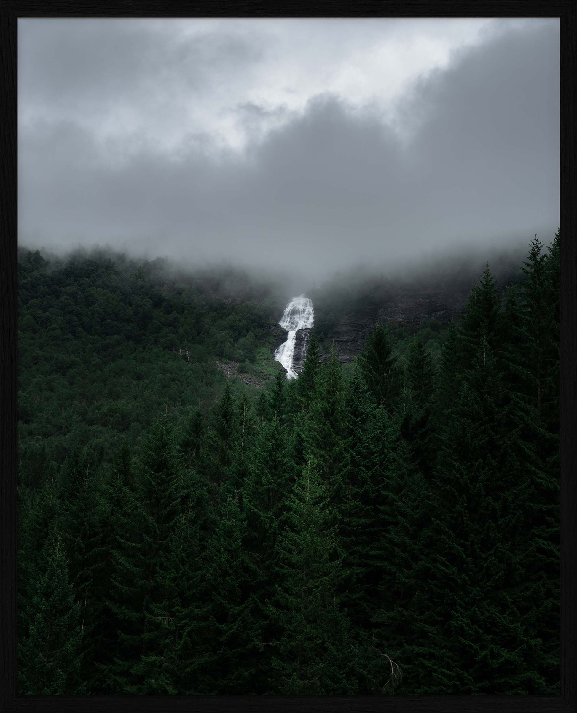 Fossefall | Fotokunst | Plakat | Poster | Veggkunst