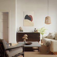 Last inn bildet i Galleri-visningsprogrammet, Trendy Lines No.3 | Line Art | Plakat | Poster | Jotun 12123 Contemporary White, 9938 Dempet Sort, 12080 Soft Radiance, 20208 Poetry Red

