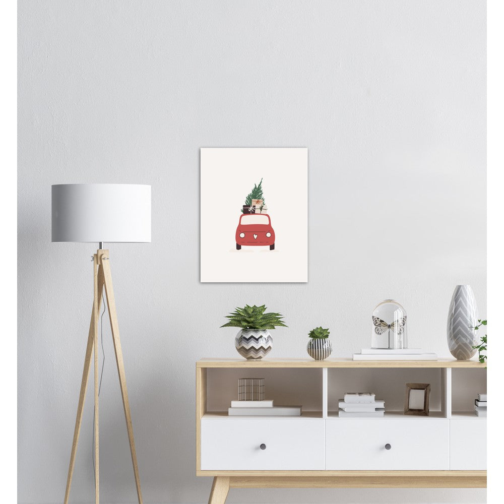 Julebil No.2 | Julepynt | Plakat | Poster | Jul | Juledekorasjon