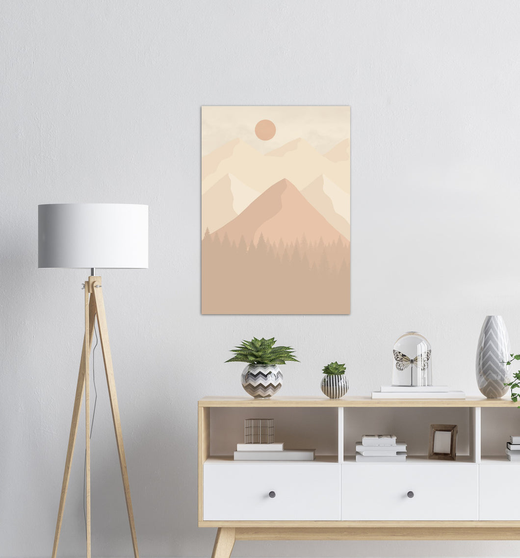 Beige Landskap nr.7 | Digital Kunst | Plakat | Poster | Veggkunst | Beige