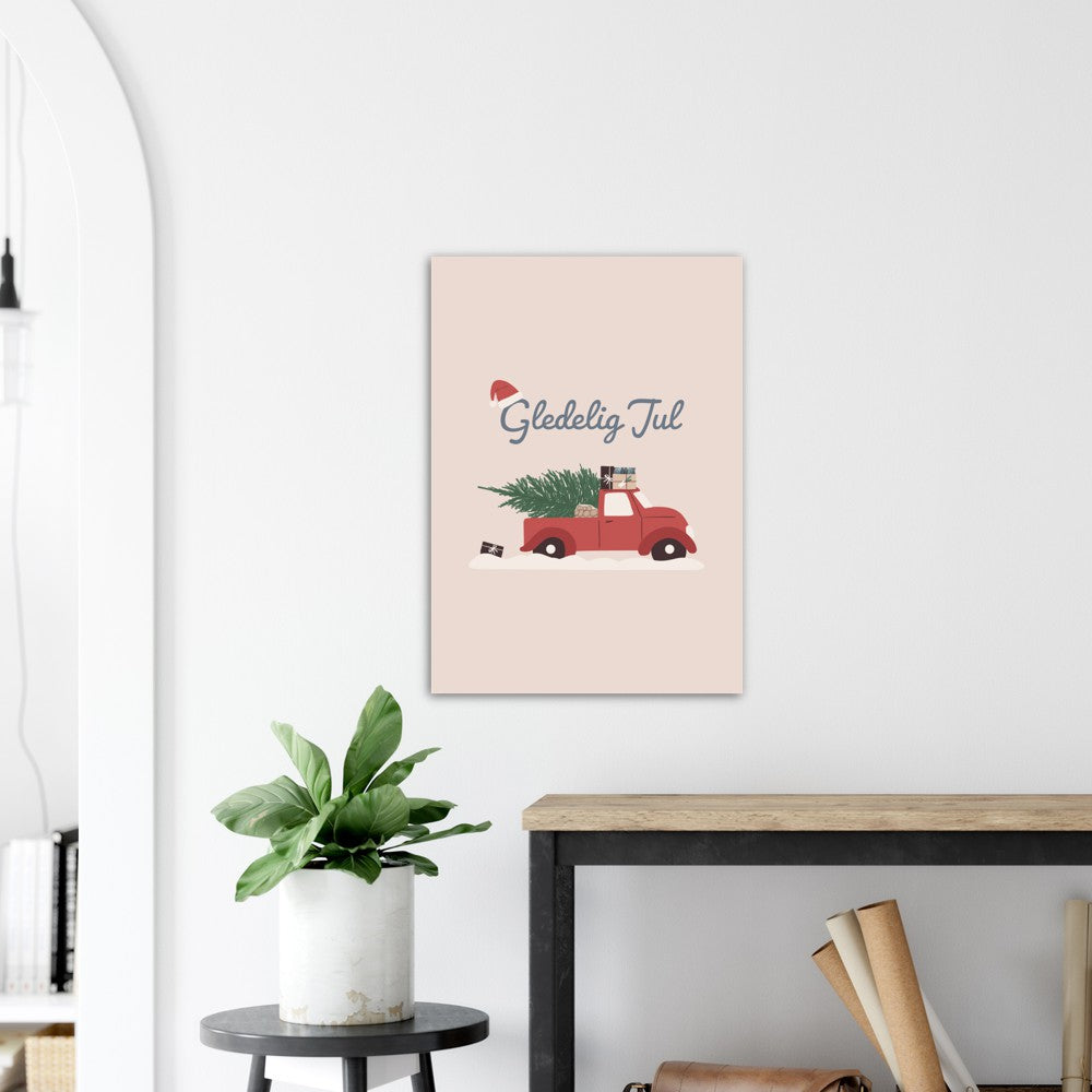 Julebil | Julepynt | Plakat | Poster | Jul | Juledekorasjon 