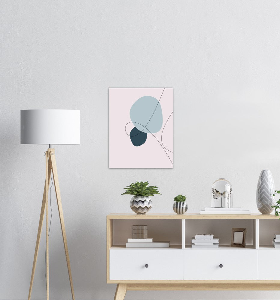 Blue Wind No.2 | Abstrakt | Line Art | Trendfarger | Kunst | Poster | Plakat