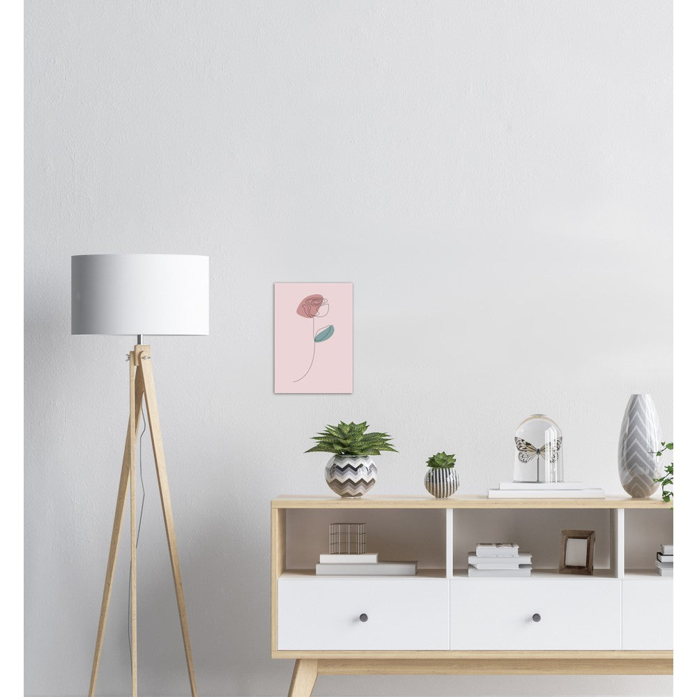 Rose | Line Art | Plakat | Abstrakt | Poster | Kunst til veggen