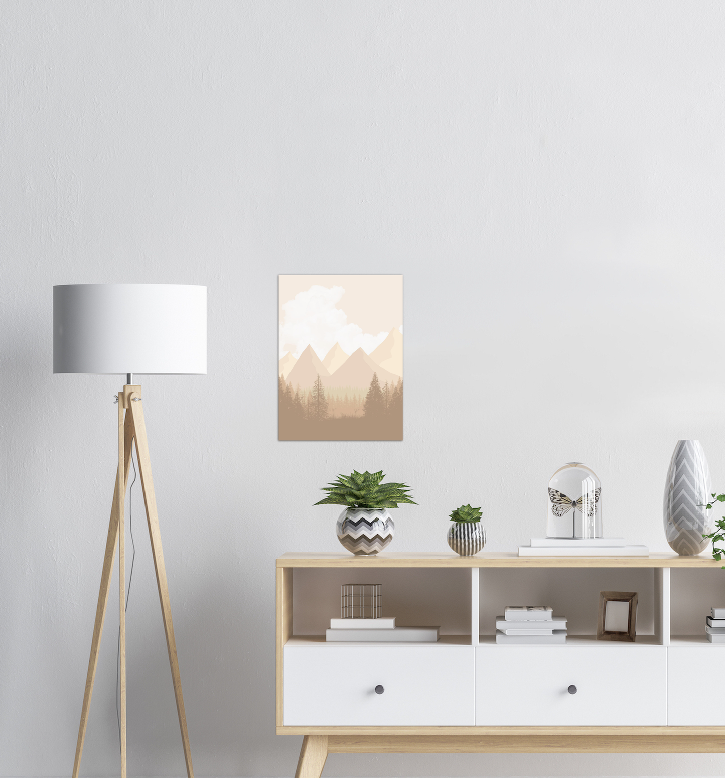 Beige landskap nr.1 | Digital Kunst | Plakat | Poster | Veggkunst