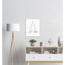 Last inn bildet i Galleri-visningsprogrammet, Juletre Line Art No.2 | Julepynt | Plakat | Poster | Jul | Juledekorasjon
